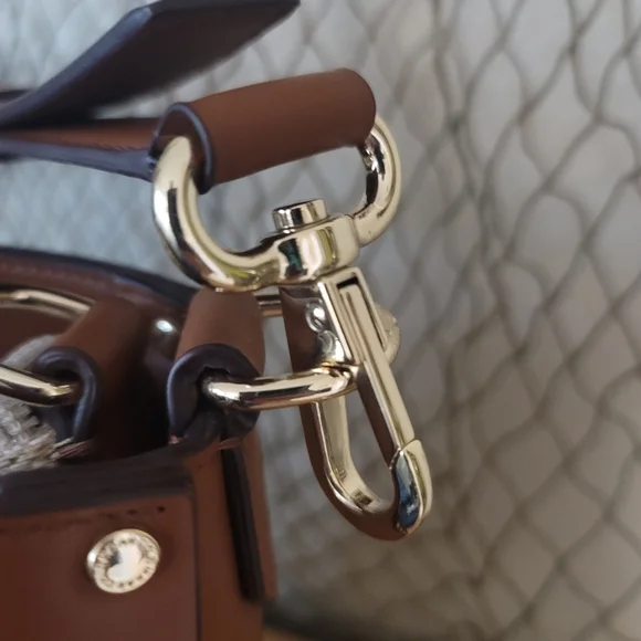 Cole Haan Brown Woven Leather Bag - STUNNING - Picture 11 of 16